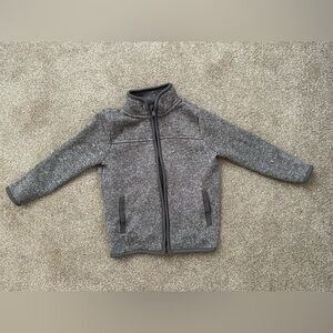 Gray Fleece Zip-Up Jacket